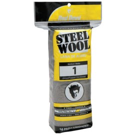 Red Devil 0314 Steel Wool, 1 Medium (Pack of 16),Gray