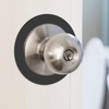 2Pcs Door Knob Plates Round Version, Stainless Steel Door Reinforcement