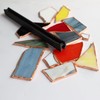 PIAOLGYI Stained Glass Copper Foiling Tool,Hand Foiler 7/32" Foil Crimper,Stained