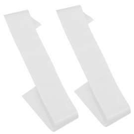 Blank Satin Sashes Penta Angel 2Pcs Plain Pageant Decorate Sashes for Graduation Birthday Bridal Shower Wedding Party DIY Supplies (White)