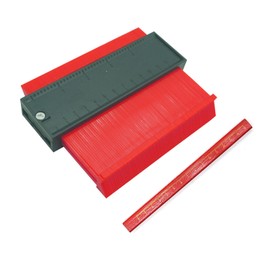 2 Pack Contour Gauge Profile Tool, Irregular Shape Duplicator with Scale Marking Pencil, ABS Contour Gauge Ruler for Woodworking, Flooring, DIY Projects, Durable Measuring Tools