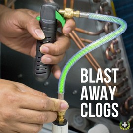 Leak Saver AC Drain Line Cleaner Tool & Leak Sealant Injector | Condensate Line Co2 Drain Gun | AC Drain Line Unclogger