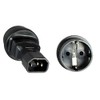 Female Power Adaptor Female to IEC Plug Schuko/IEC60320 °C14