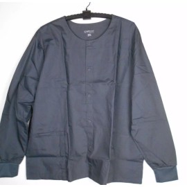 ALL HEART NEW "ALL HEART" Medical Scrub JACKET/LONG SLEEVE DARK GRAY 3XL