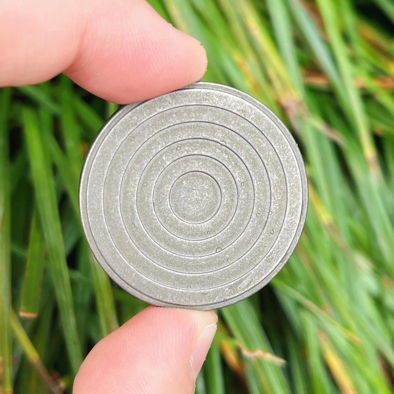 EDC Titanium Contact Coins Fidget Toys, Pocket Skill Toys Lucky