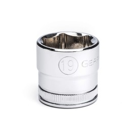 GEARWRENCH 3/8" Drive 6 Point Standard Metric Socket 19mm, 6 Point - 80387