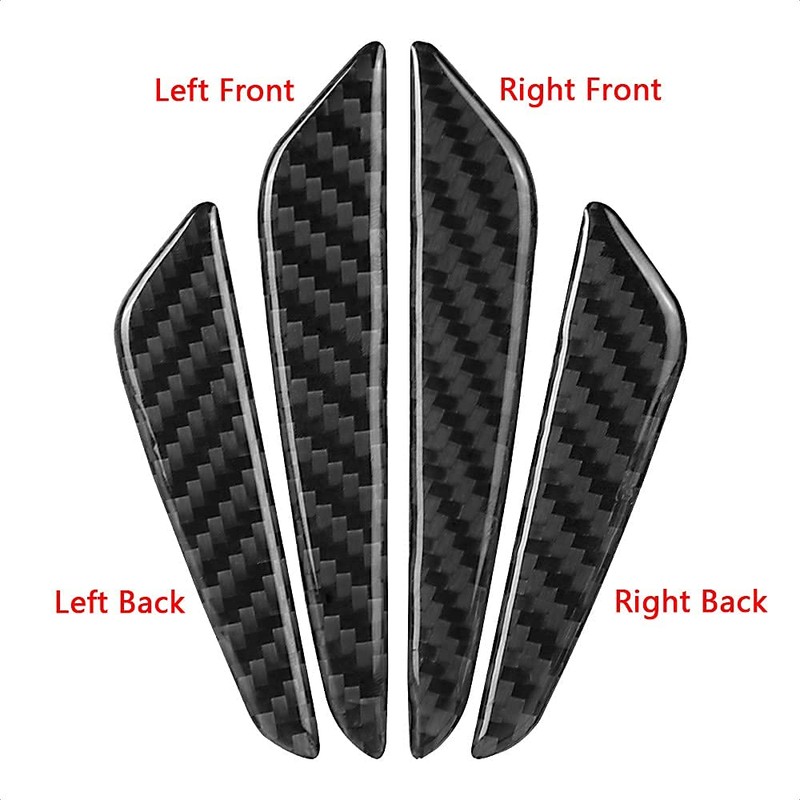 TANGSEN Vehicle Protector Carbon Side Door Guard Scratch Hiding Protection