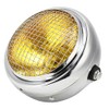 7in 55W Motorcycle Grill Headlight Vintage Style High/Low Beam Halogen