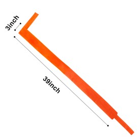 6PCS Traffic Cone Sand Bags: Agility Cones Reflective Weight Bags to Hold Things Down - Safety Warning Signs for Road Construction & Parking Driveway - NO Sand NO Filler - Orange