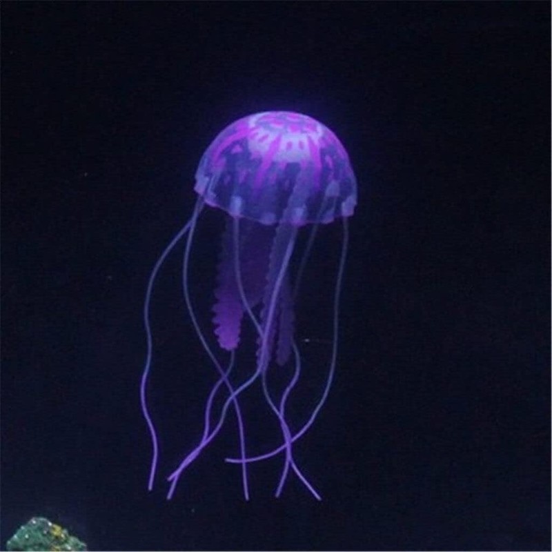 GANPUB Purple Artificial Simulation Glowing Jellyfish Suitable for Fish Tank,Aquarium