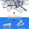Hanger Stacker Clothes Hanger Organizer Rack Sturdy Stainless Steel Clothes