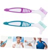 TOVINANNA Multi-function Brush Double-sided Soft Hard Bristles Remover Care Tool