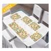 GLENLCWE Southwestern Native Aztec Print Placemats Set of 4 for
