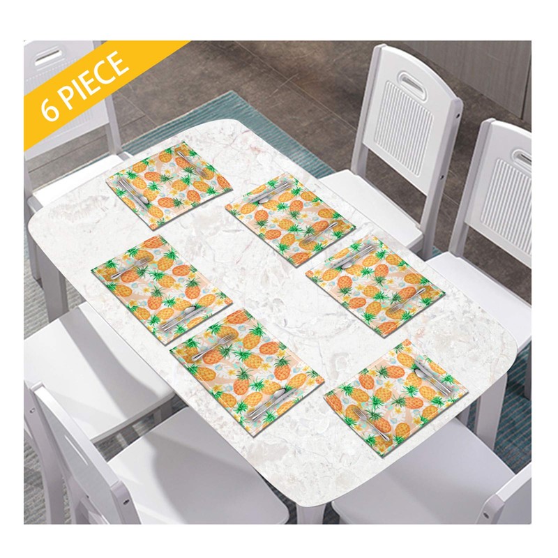 GLENLCWE Southwestern Native Aztec Print Placemats Set of 4 for
