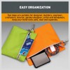 HORUSDY 5-Pack Multi-Purpose Zipper Bags, Water-proof Zippered Tool Pouch, Organization