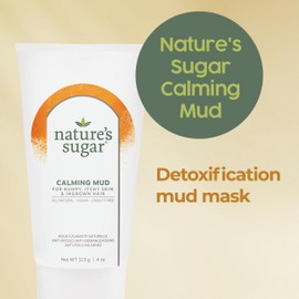 Nature's Sugar - Calming Mud Mask – Deep Pore Cleansing Mask for Face & Body Relief – Detox Skincare for Ingrown Hair, Bumpy, Itchy Skin & Recovery – Spa Treatment with 100% Hungarian Mud – 355 mL