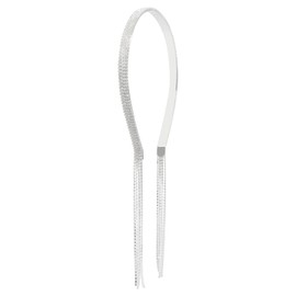 HONBAY 1PCS 4 Row Rhinestone Headband Bling Crystal Tassel Headband Wedding Hairband Elegant Hair Jewelry for Women Party Hair Accessories