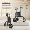 Helavo 3 Wheel Rollator Walker for Seniors, 3 x More