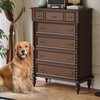KYIEN Cute Dog Bone Cabinet Knobs, 6Pcs Bronze Single Hole