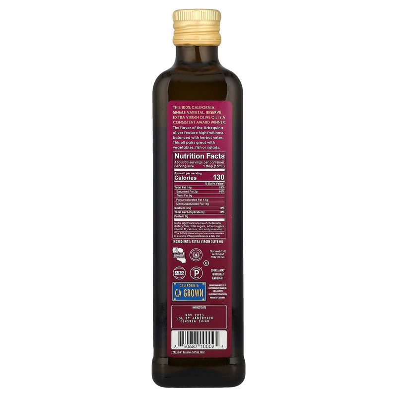 California Olive Ranch, California Reserve Collection, Olive Oil (Arbequina, Pack
