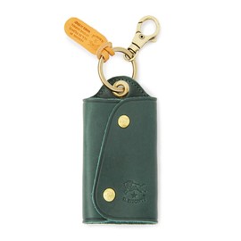 IL BISONTE Key Case, Leather, Genuine Leather, Cowhide Leather, Women's, Men's, Unisex, green