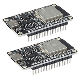 EC Buying 2Pcs ESP32 Development Board CH340 Wireless WiFi Bluetooth Dual Core IoT for Smart Home ESP32 Module Board Type-C Interface Soldering Pin