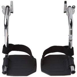 Drive Medical STDSF-TF Swing Away Footrests, Black