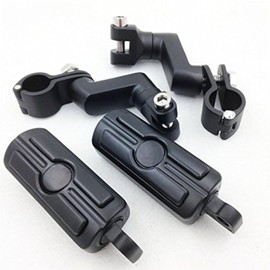XKMT-Front Rider 1.5" 1 1/2" Highway Radical Skull Foot Peg Clamps Compatible With TRIUMPH ROCKET 3 2300cc Motorcycle [B012FGV8UC]