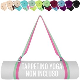 TECEUM Cintura Premium per Tappetino Yoga in Morbido Cotone Universale