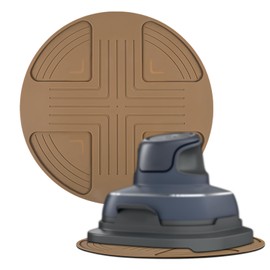 Air Fryer Trivets Silicone for Ninja Crispi, Heat Resistant Hot Pads & Potholders Anti-Slip Mat Countertop Protector Compatible with Ninja Crispi Air Fryer Accessories Kitchen Use (Brown)