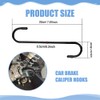 4PCS Brake Caliper Hanger, Brake Caliper Compression Tool, Brake Caliper