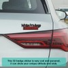 White Priviledge Edition Emblem, Car Exterior Emblems Badge 3D Sticker