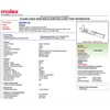 Molex Connector Lot, (6-Circuits) w/14-20 AWG .093" Pins, Pitch .198",