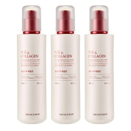 The Face Shop Pomegranate & Collagen Volume Elasticity Emulsion, 140ml, 3 pcs / 더페이스샵 석류 앤 콜라겐 볼륨탄력 에멀젼, 140ml, 3개