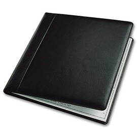 3 On A Page Leather Cover Executive Deskbook Checks 9 1/2 x 9"
