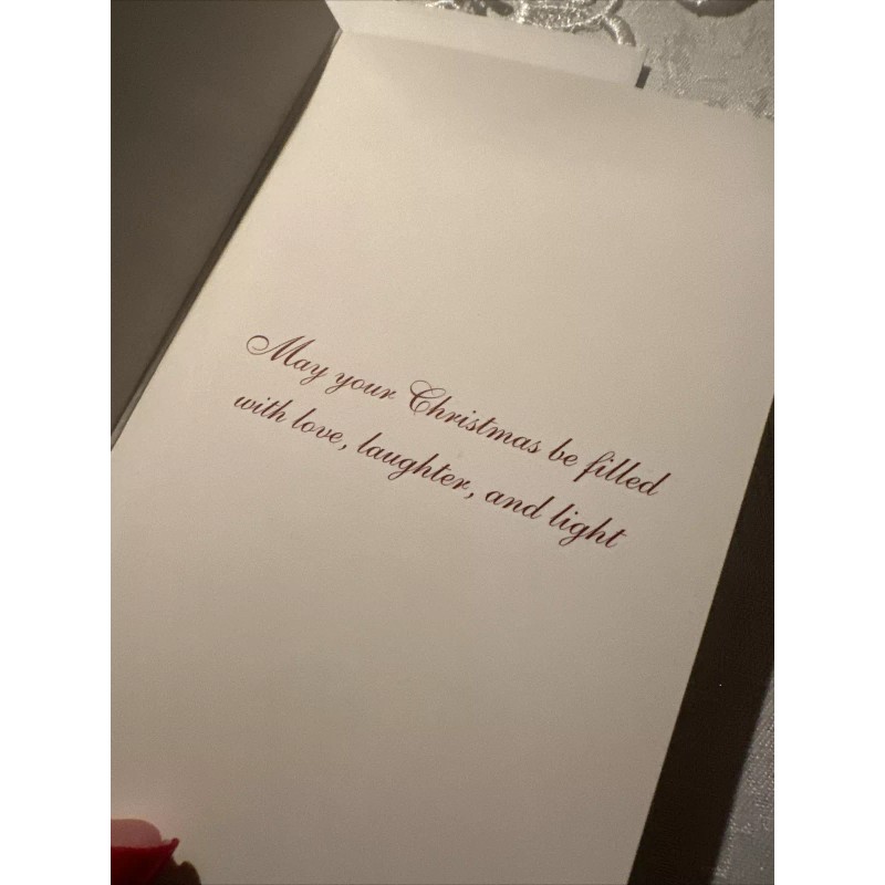 Vtg Unused Christmas Card Thomas Kinkade St Nicholas Circle Village