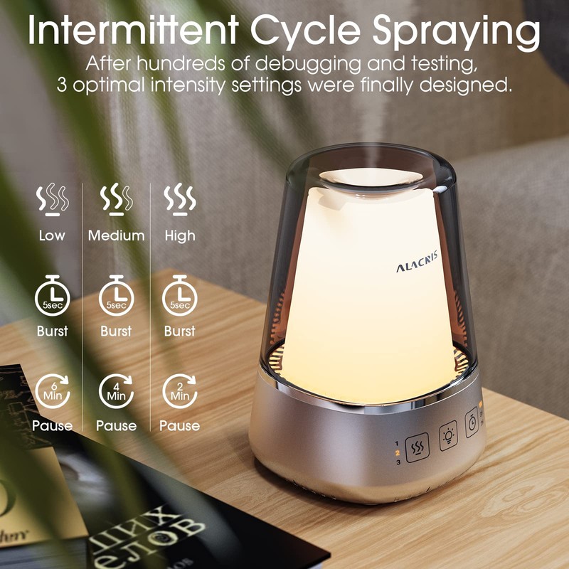 ALACRIS Aromatherapy Diffuser, Waterless Essential Oil Diffuser - 4 in
