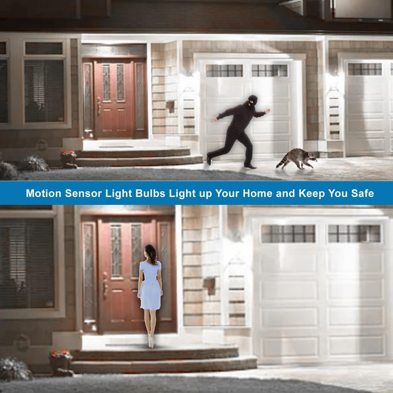 lanyue Motion Sensor Light Bulb,Motion Activated Light Bulb,Motion Bulb Indoor,Motion