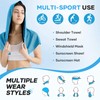 CHEMLUK 4 Packs Cooling Hoodie Towel - Cooling Towels for