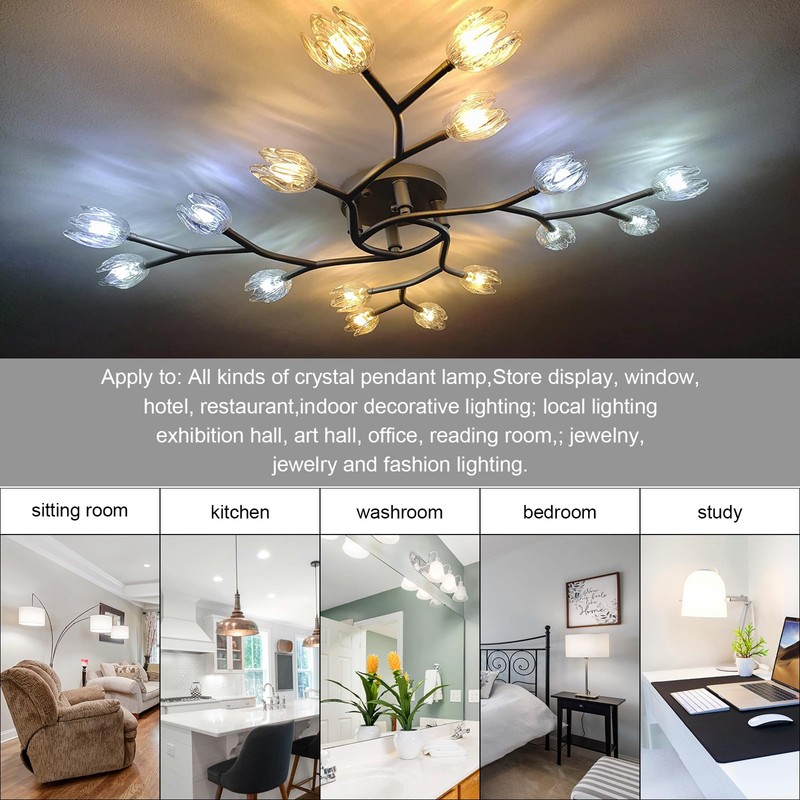 LFLAMPON 10pcs G4 LED Bulbs AC110V-130V Dimmable, 2.6W Equivalent to