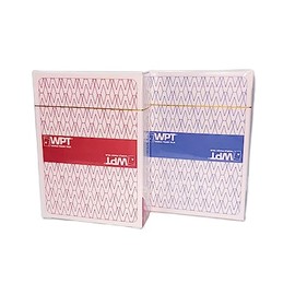 WPT GGpoker W&Berry Poker Plastic Playing Cards 100% Plastic Waterproof (1002 WPT Red & Blue)