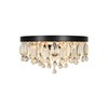 Kenroy Home Cascade 3-Light Flush Mount - Black