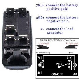 Rocker Switch Blue ROOF LED LIGHT BAR Dashboard Dash 12V 24V ON-OFF SUV 4X4 ATV