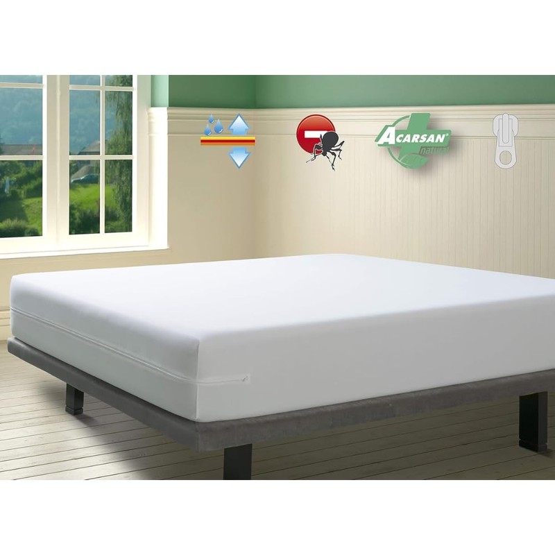 Savel-Waterproof and Breathable Mattress Cover including Anti-dustmite treatment |Small Single