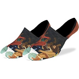 Good Luck Sock Men's Wrestling Good vs. Evil No Show Invisible Socks, Size 7-12