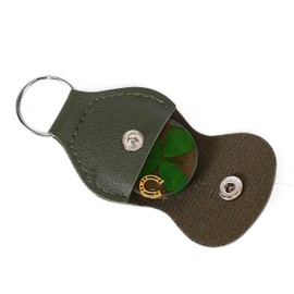 Real Four Leaf Clover Good Luck Pocket Token, Preserved, 1.25” (CLOVER03)