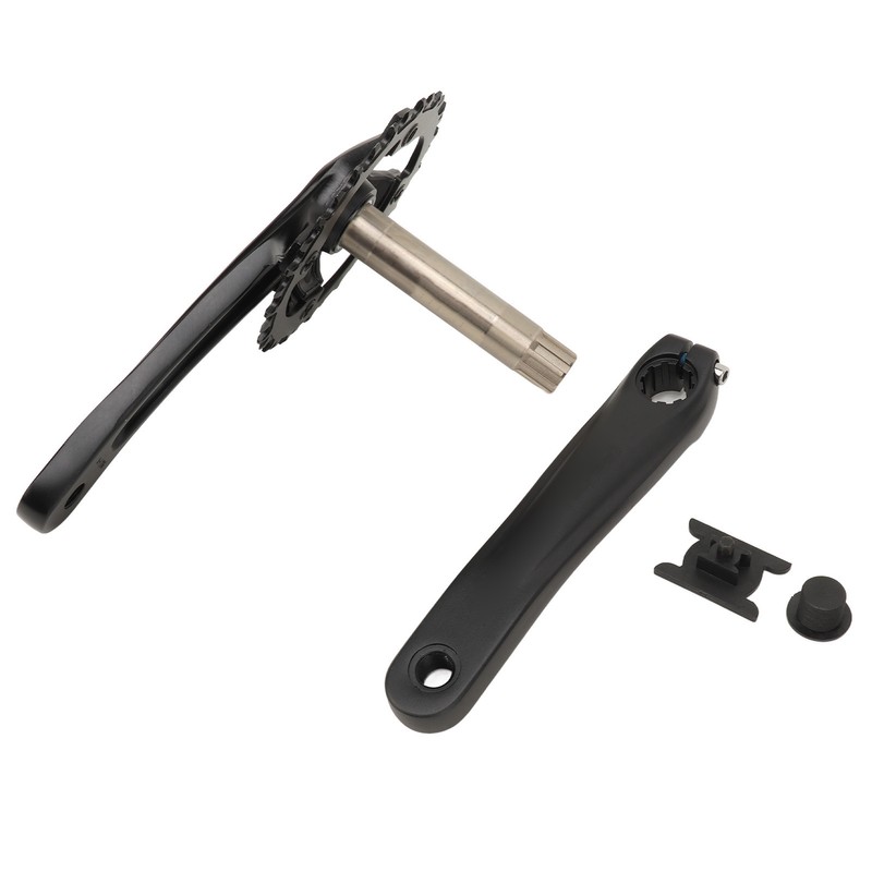 34T Bike Crankset Hollow Integrated Single Speed Round Chainring Aluminium
