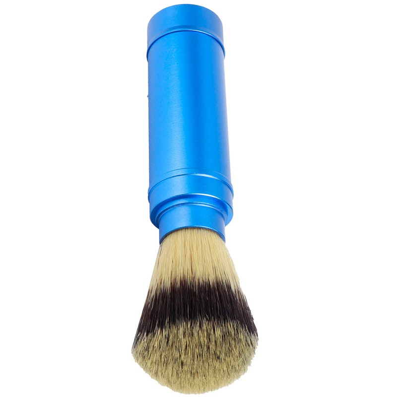 Men Portable Beard Brush Travel Facial Cleaning Foaming Shaving Brush