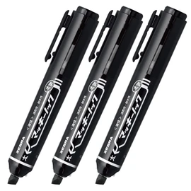 Zebra Permanent Markers, McKnock, Broad, Black, 3 Count P-YYSB6-BK3-AZ