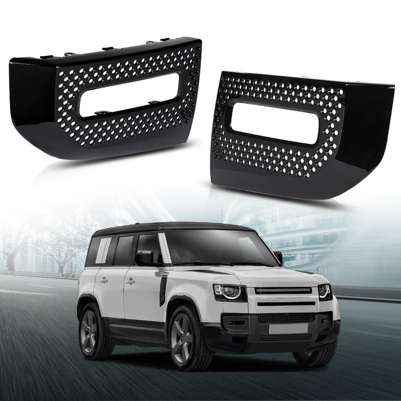LQI Front Fog Light Cover Lamp Bezel Left and Right